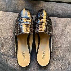 Michael Kors crocodile mules